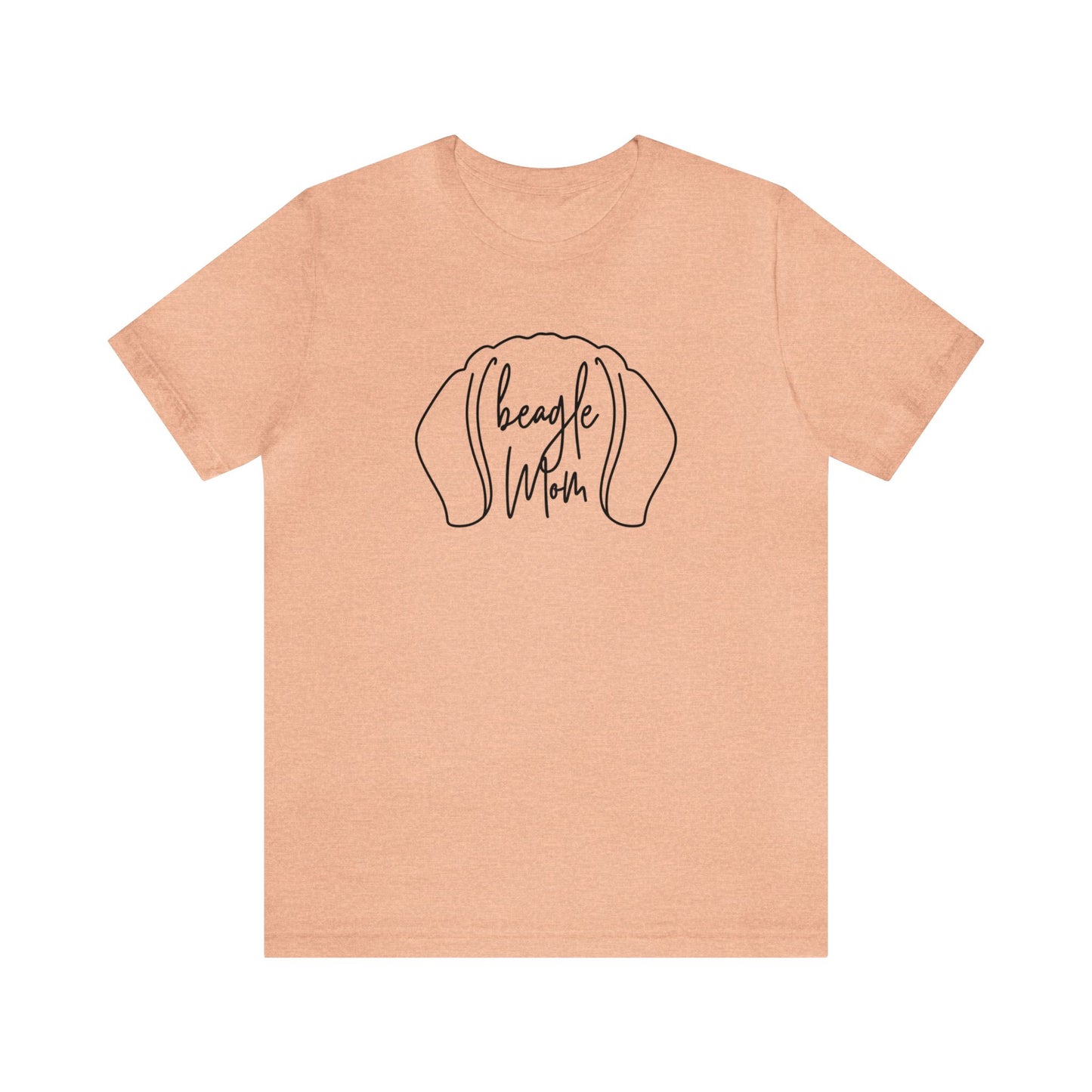 Beagle Mom Outline Unisex Jersey Short Sleeve Tee