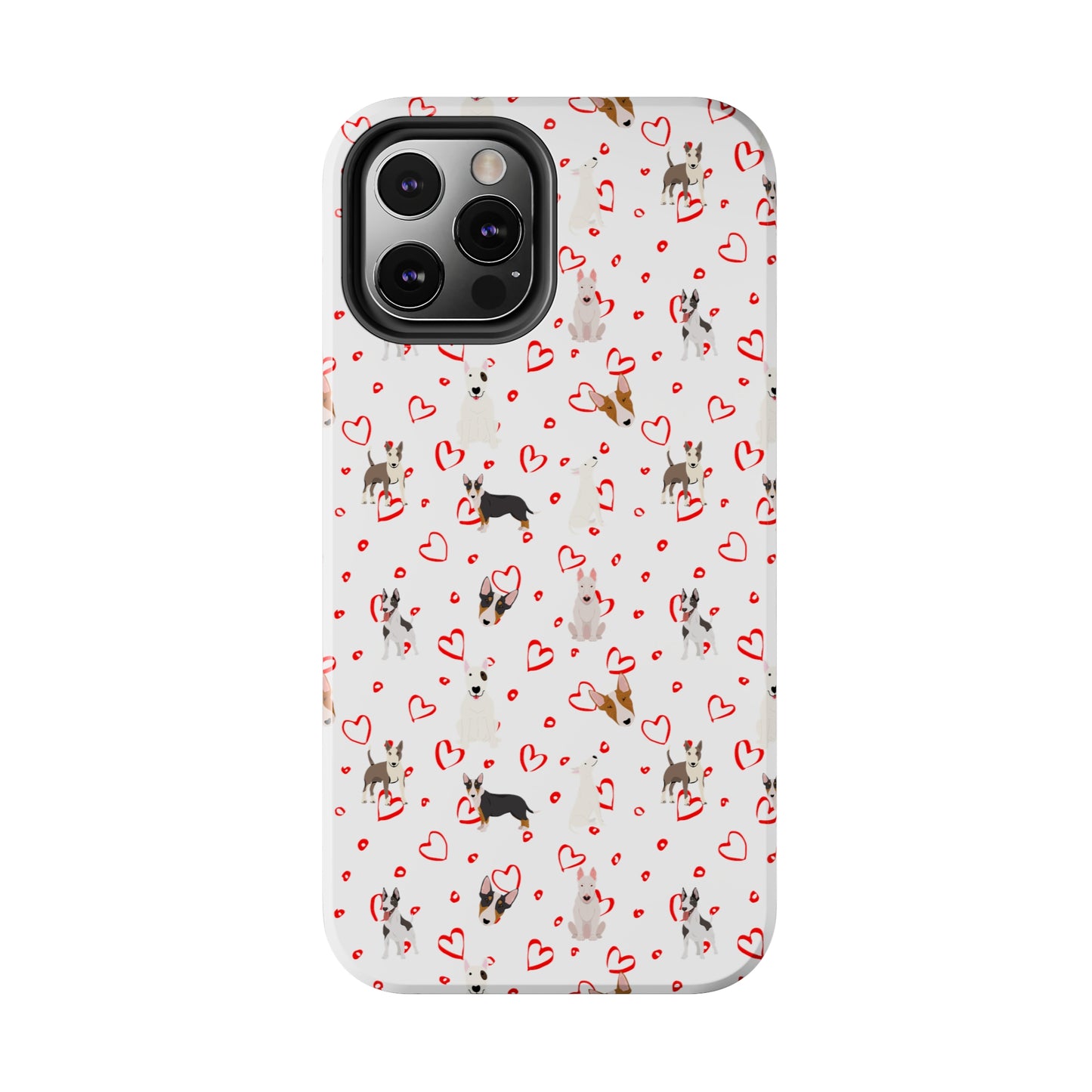 Bull Terrier Hearts Tough Phone Cases