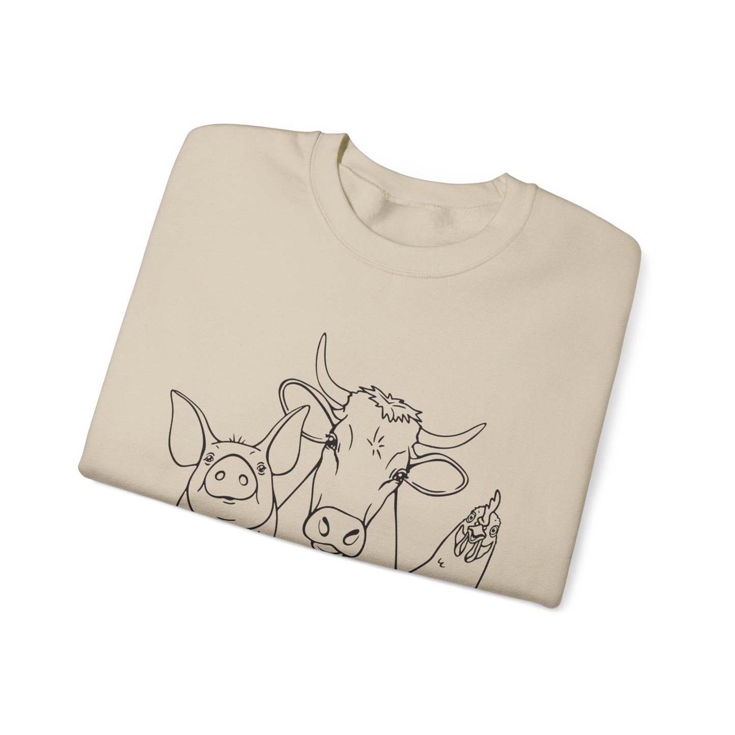 Farm Animals Unisex Heavy Blend™ Crewneck Sweatshirt