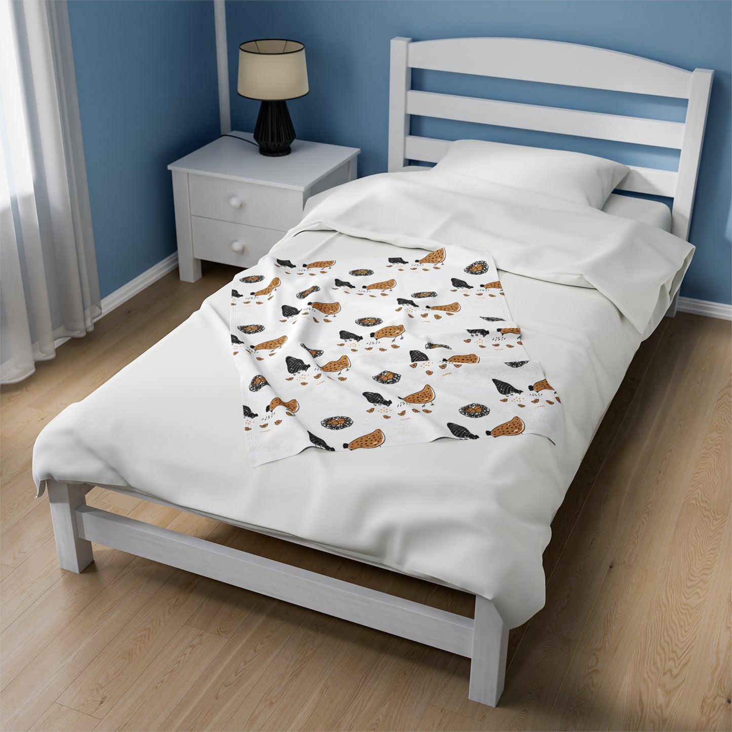 Chicken Velveteen Plush Blanket
