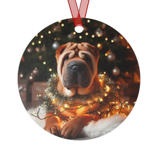 Shar-pei Metal Ornaments