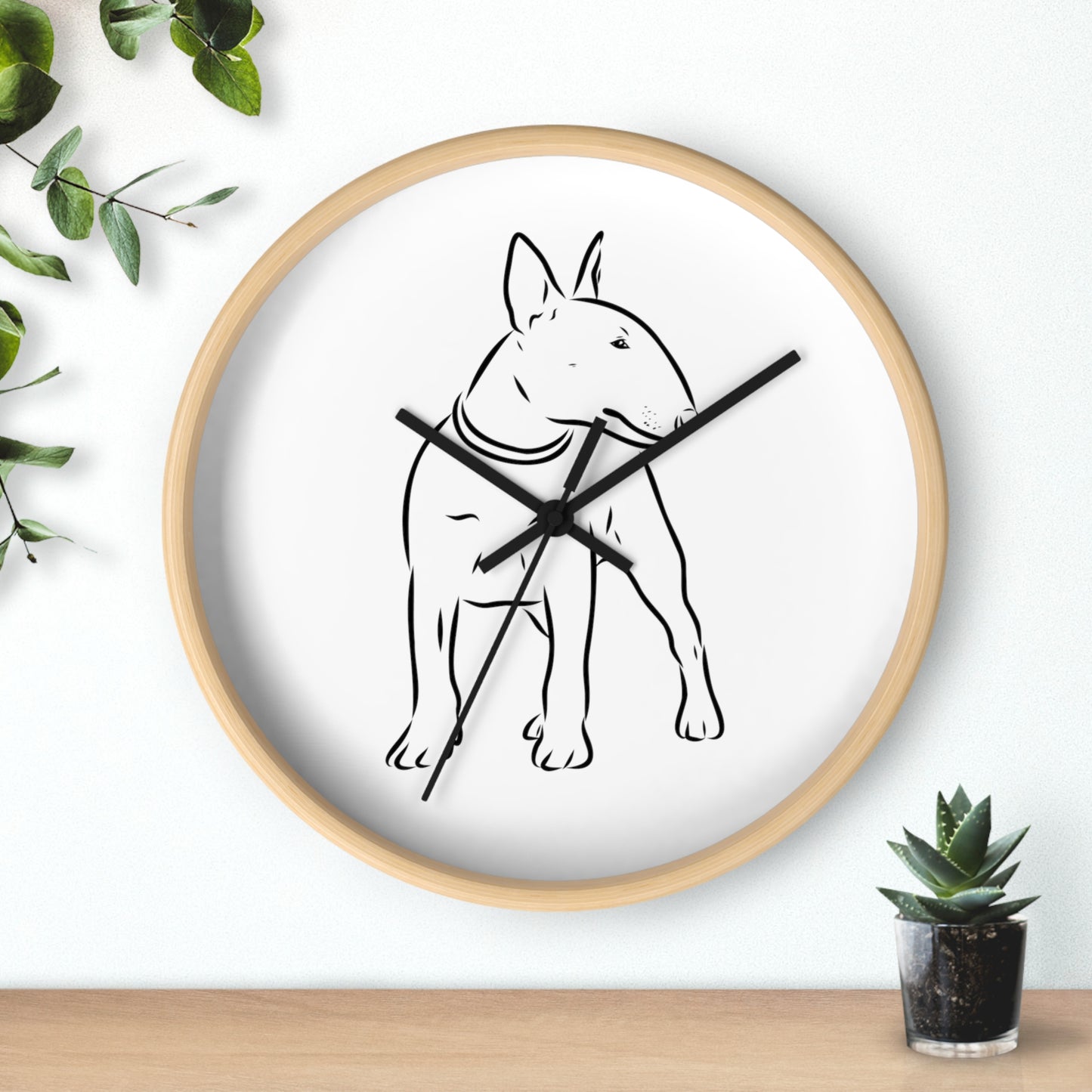Bull Terrier Wall Clock
