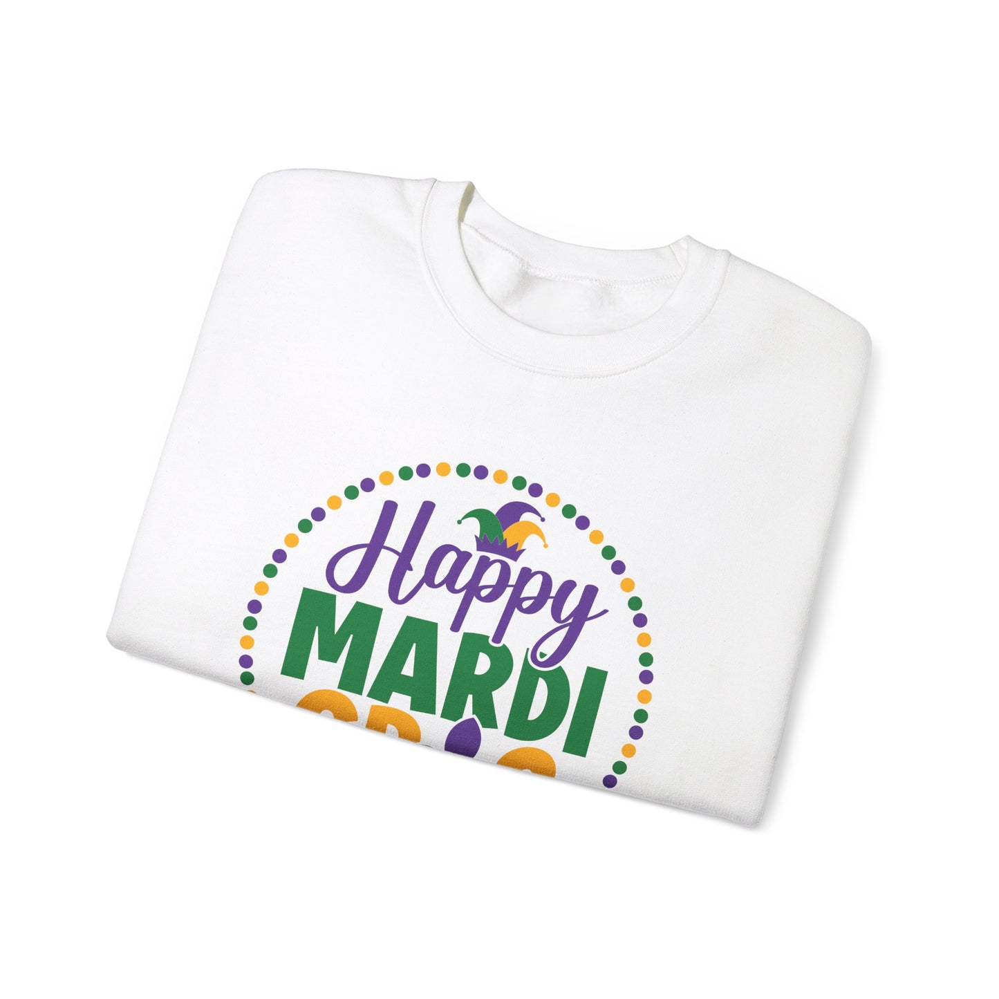 Happy Mardi Gras Unisex Heavy Blend™ Crewneck Sweatshirt