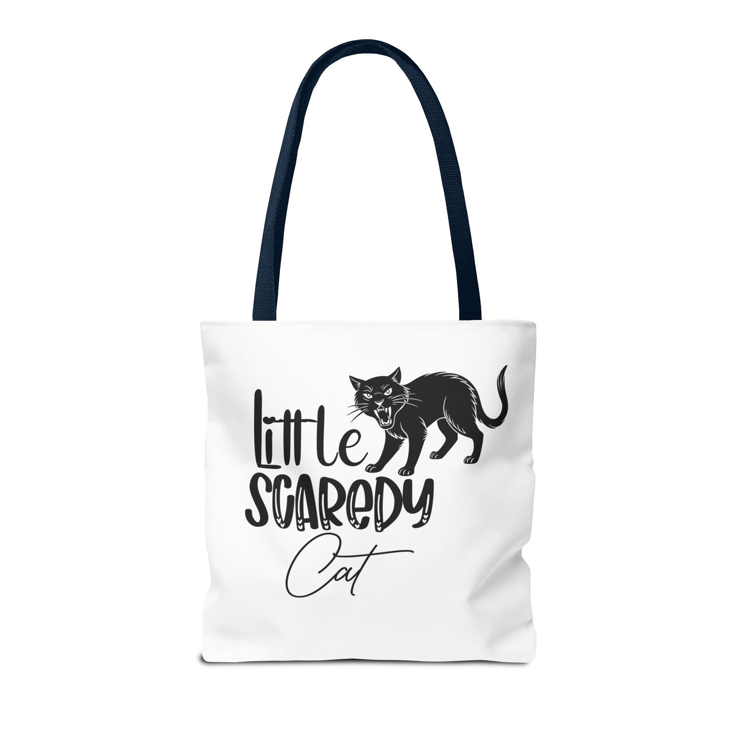 Scaredy Cat Tote Bag - Purrfect for Cat Lovers, Cute Gift for Halloween, Daily Use, Eco-Friendly, Pet Accessory, Funny Cat Humor