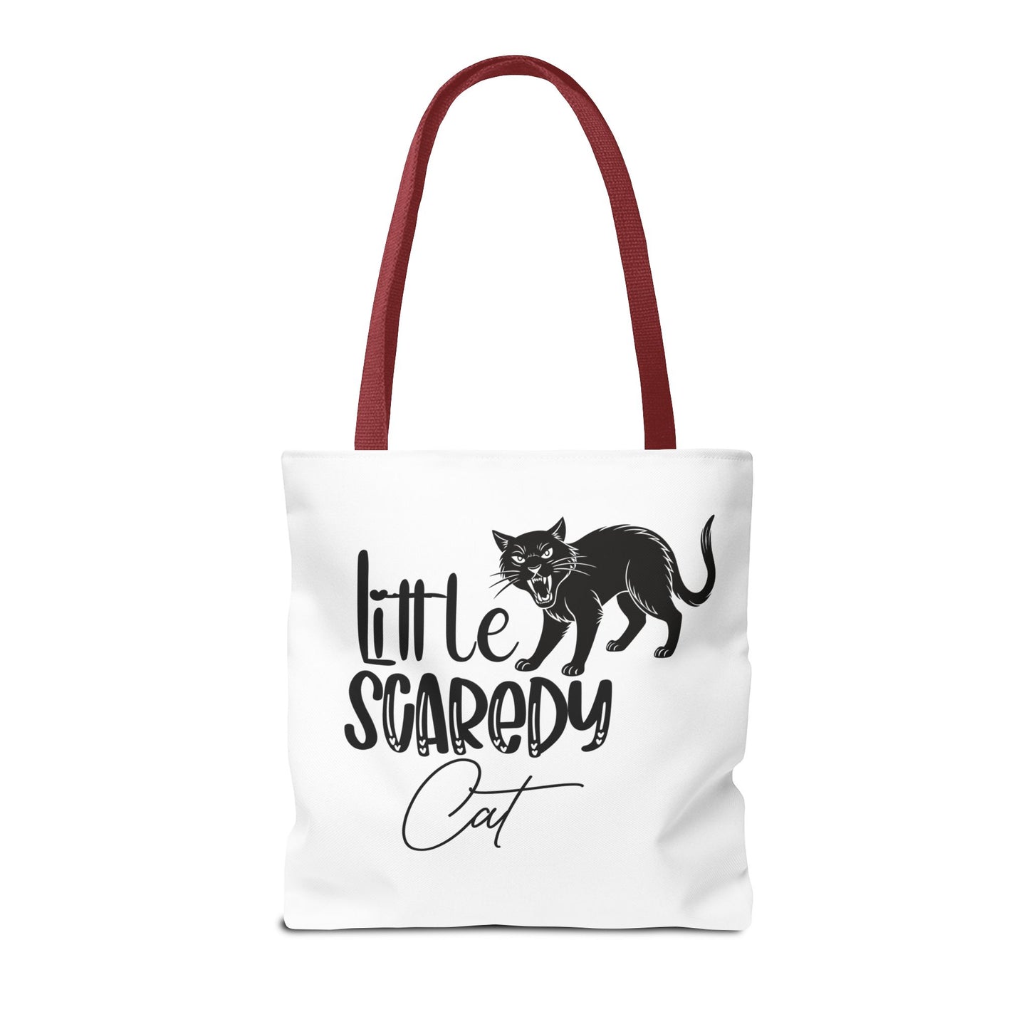 Scaredy Cat Tote Bag - Purrfect for Cat Lovers, Cute Gift for Halloween, Daily Use, Eco-Friendly, Pet Accessory, Funny Cat Humor