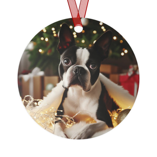 Boston Terrier Metal Ornaments