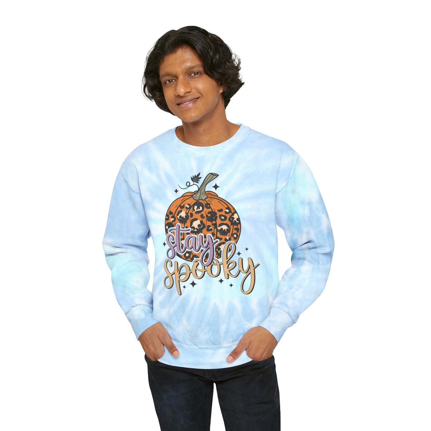 Unisex Tie-Dye Spooky Sweatshirt