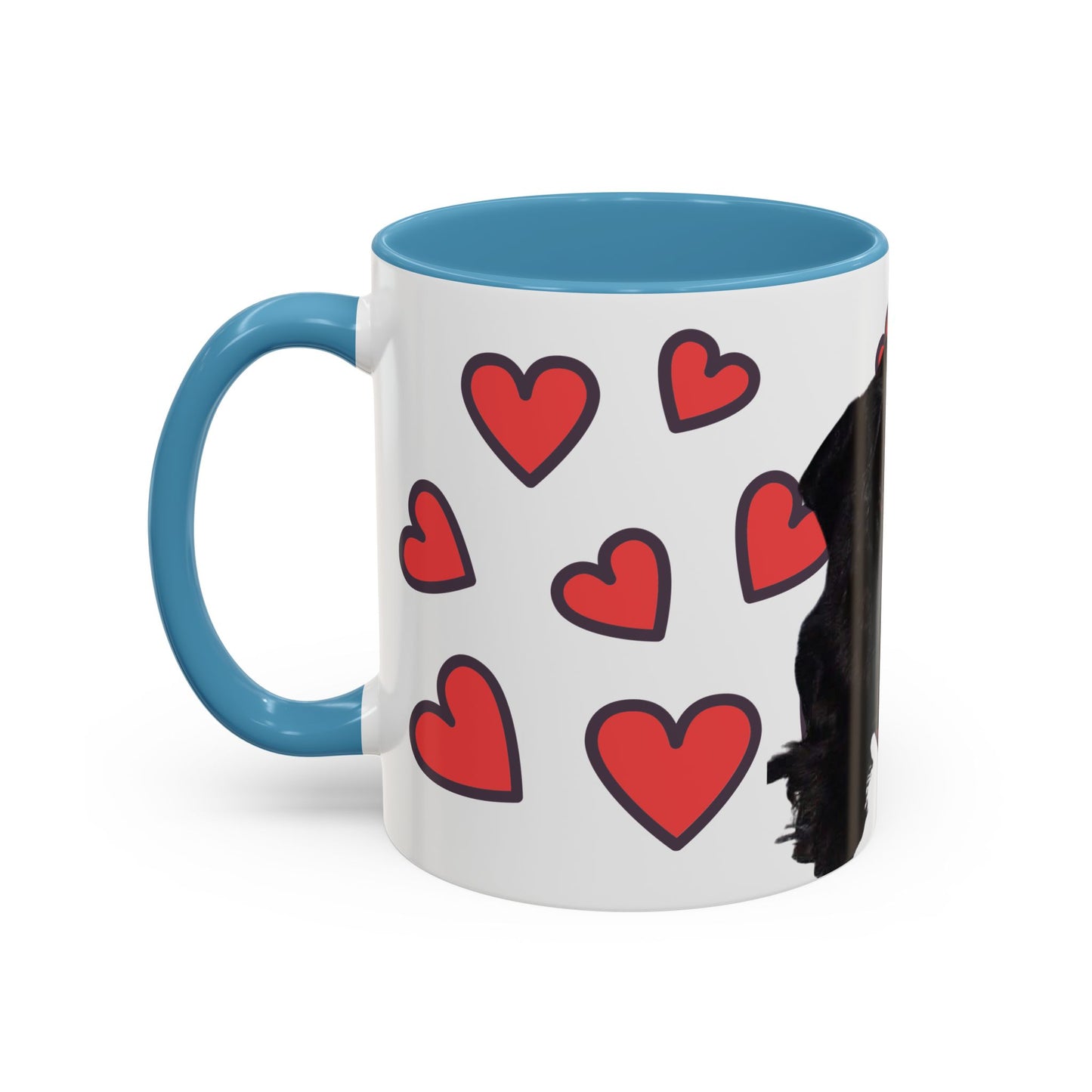 Cute Dog Lover's Accent Coffee Mug - Perfect Gift for Pet Owners, Valentine's Day, Birthdays, Dog Enthusiasts, Home & Office
