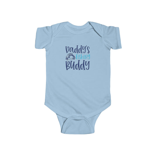 Daddy's Fishing Buddy Infant Fine Jersey Bodysuit