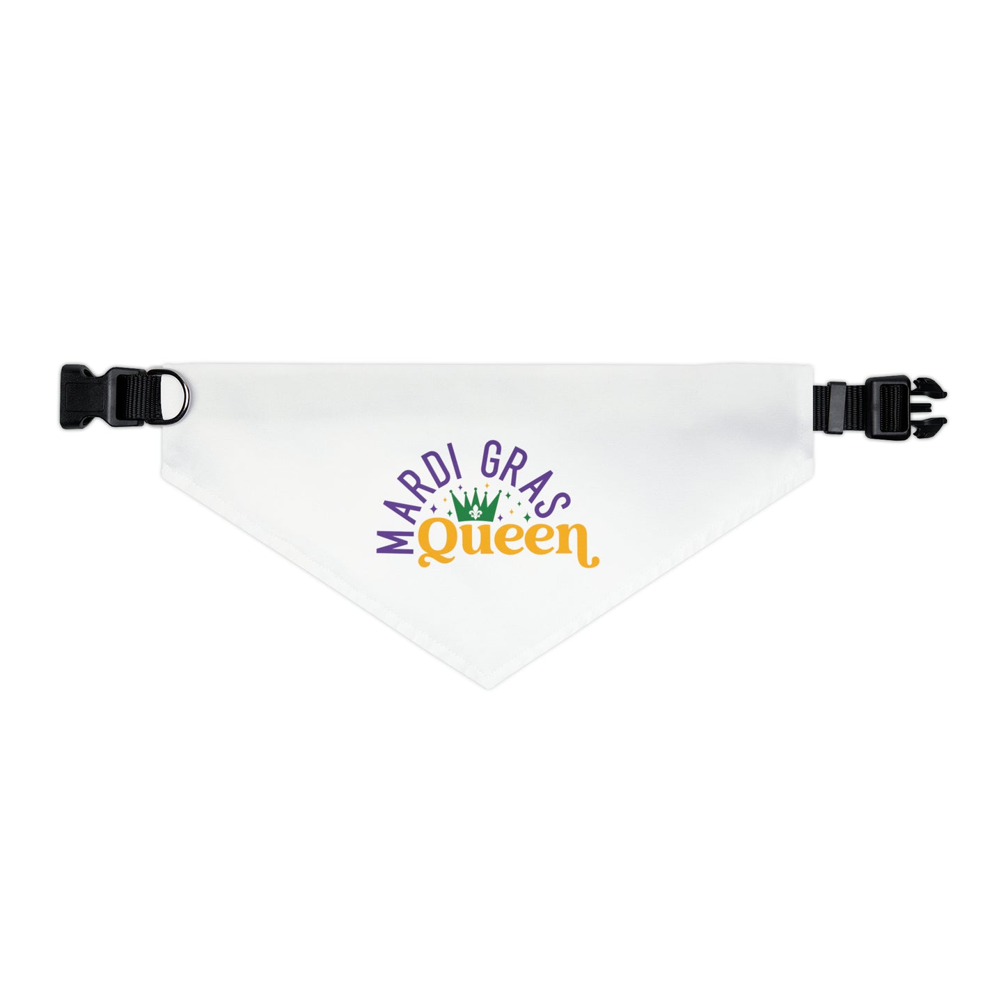 Mardi Gras Queen Pet Bandana Collar