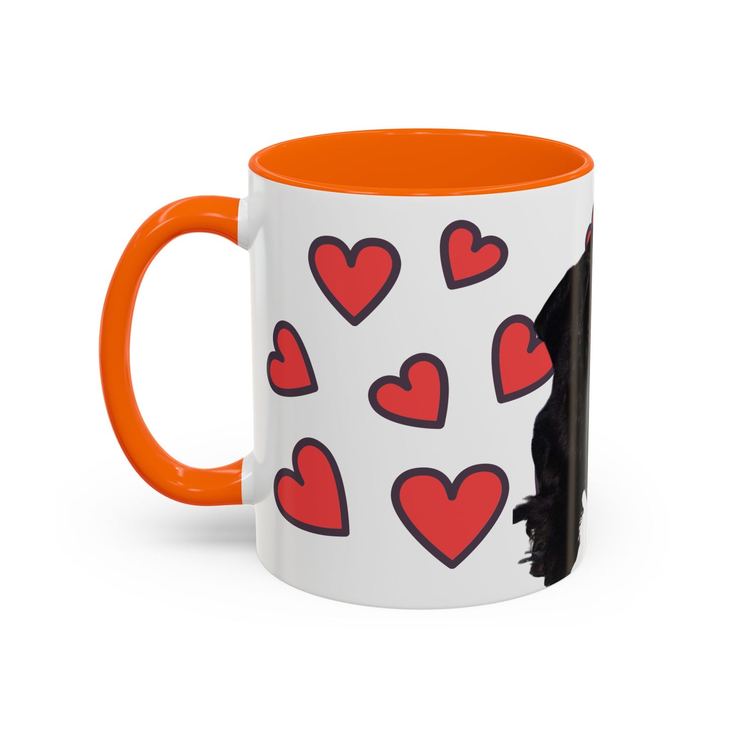 Cute Dog Lover's Accent Coffee Mug - Perfect Gift for Pet Owners, Valentine's Day, Birthdays, Dog Enthusiasts, Home & Office