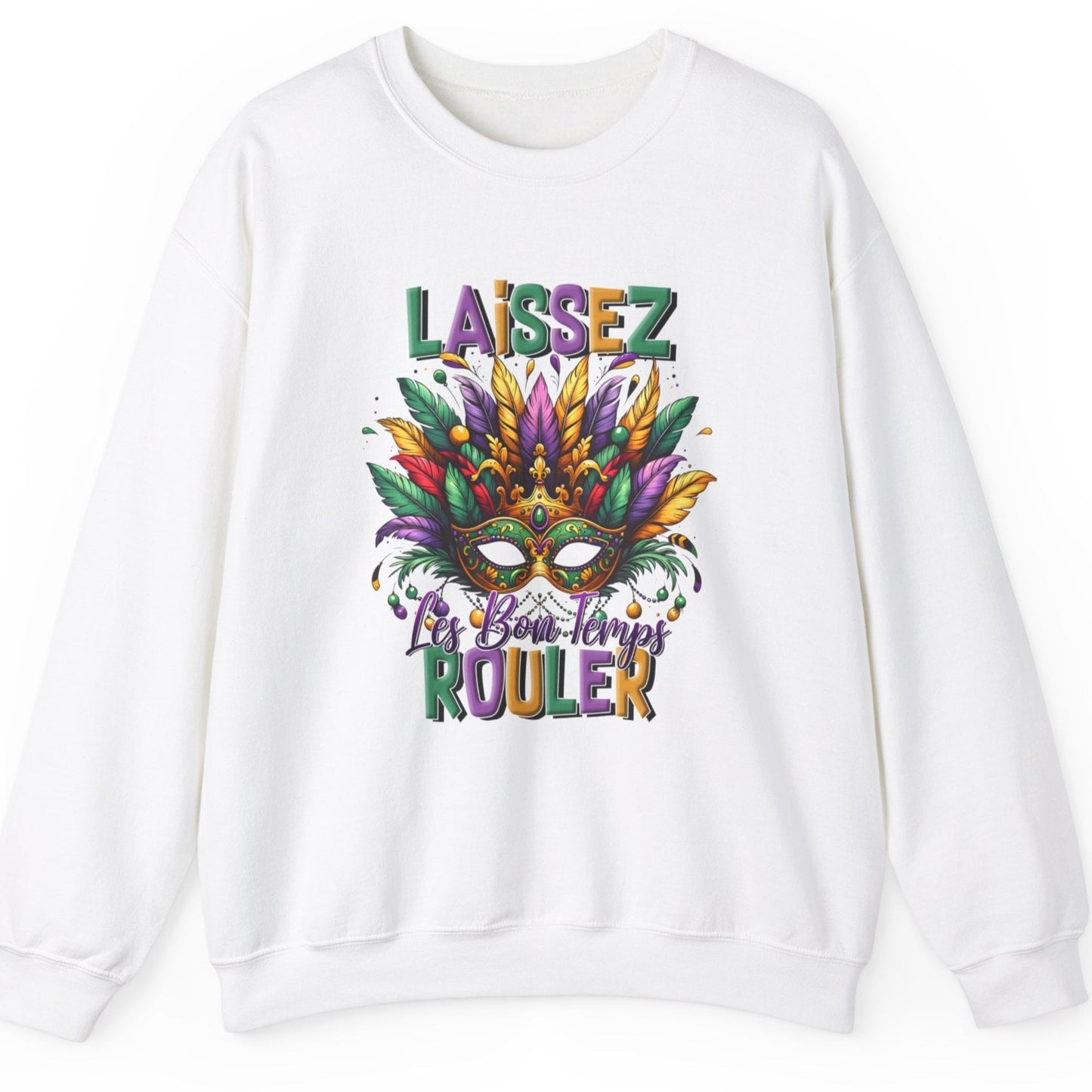 Let The Good Times Roll Mardi Gras Unisex Heavy Blend™ Crewneck Sweatshirt