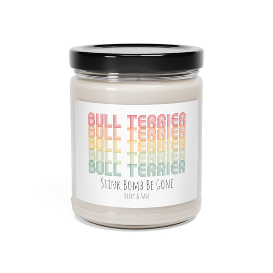 Bull Terrier Scented Soy Candle, 9oz
