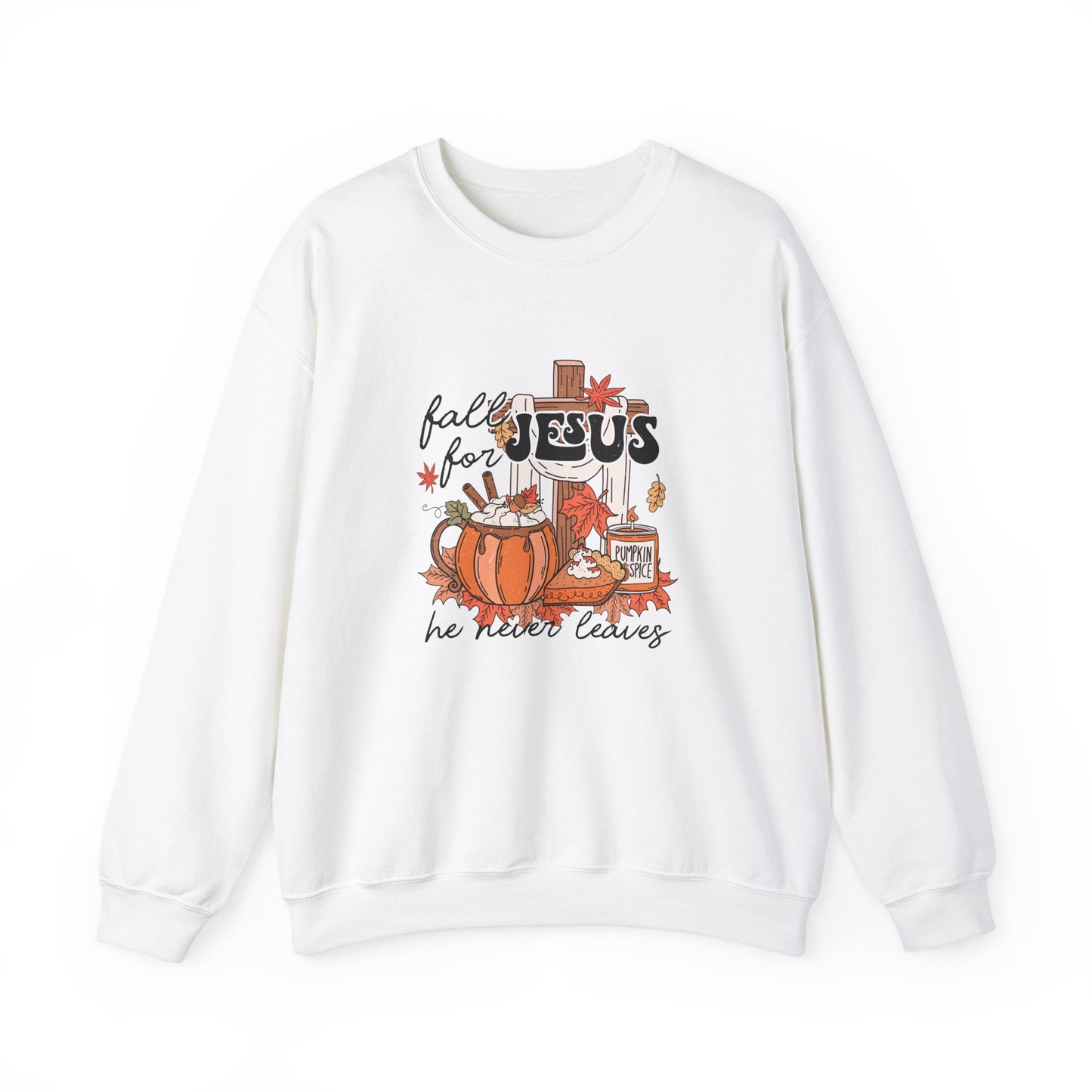 Fall For Jesus Unisex Heavy Blend™ Crewneck Sweatshirt