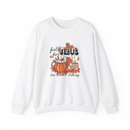 Fall For Jesus Unisex Heavy Blend™ Crewneck Sweatshirt