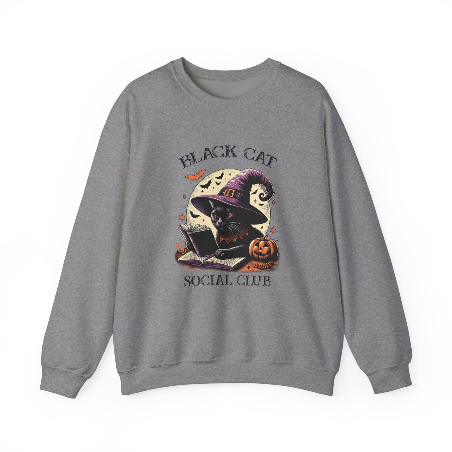Black Cat Unisex Heavy Blend™ Crewneck Sweatshirt