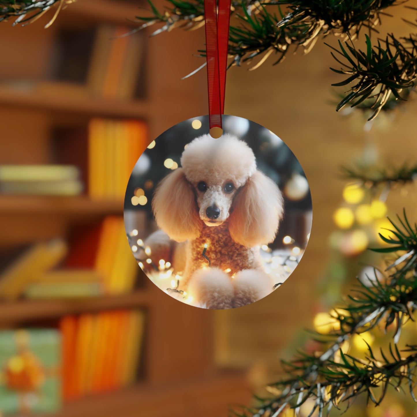 Poodle Metal Ornaments