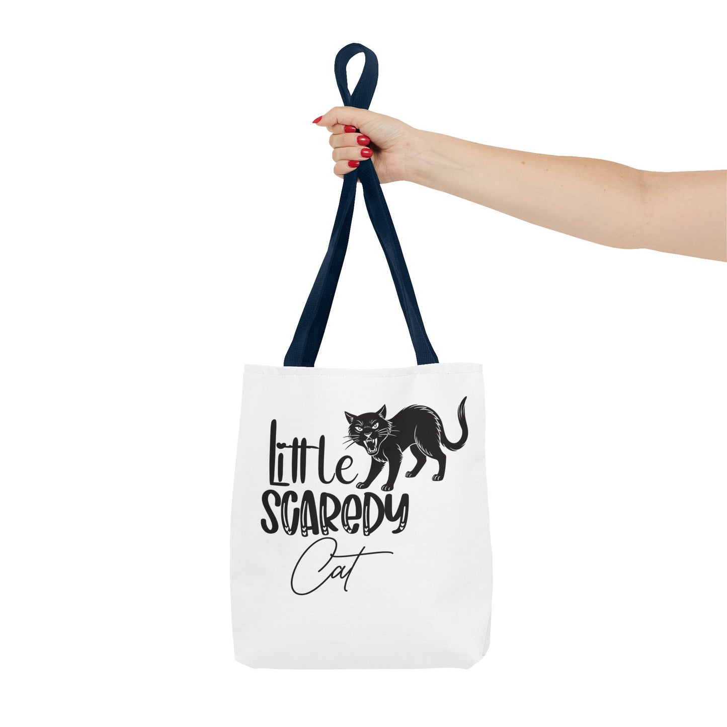Scaredy Cat Tote Bag - Purrfect for Cat Lovers, Cute Gift for Halloween, Daily Use, Eco-Friendly, Pet Accessory, Funny Cat Humor