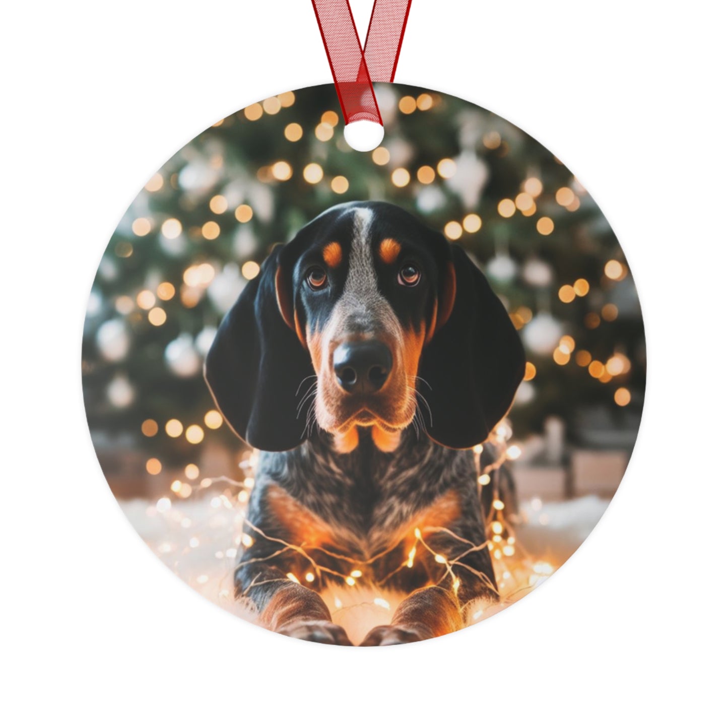 Blue Tick Coonhound #3 Metal Ornaments