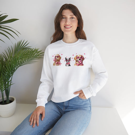Valentine's Dog Unisex Heavy Blend™ Crewneck Sweatshirt