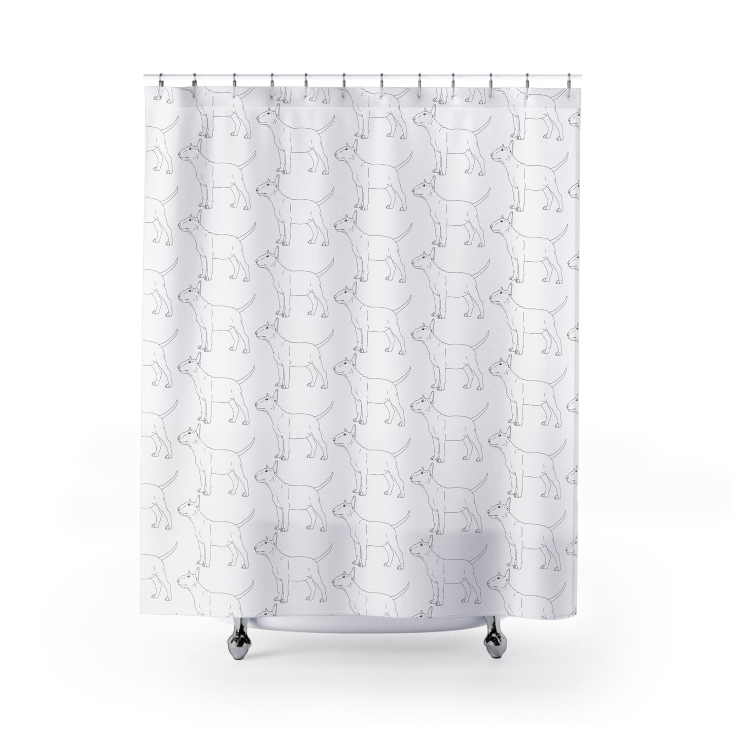 Bull Terrier Shower Curtains