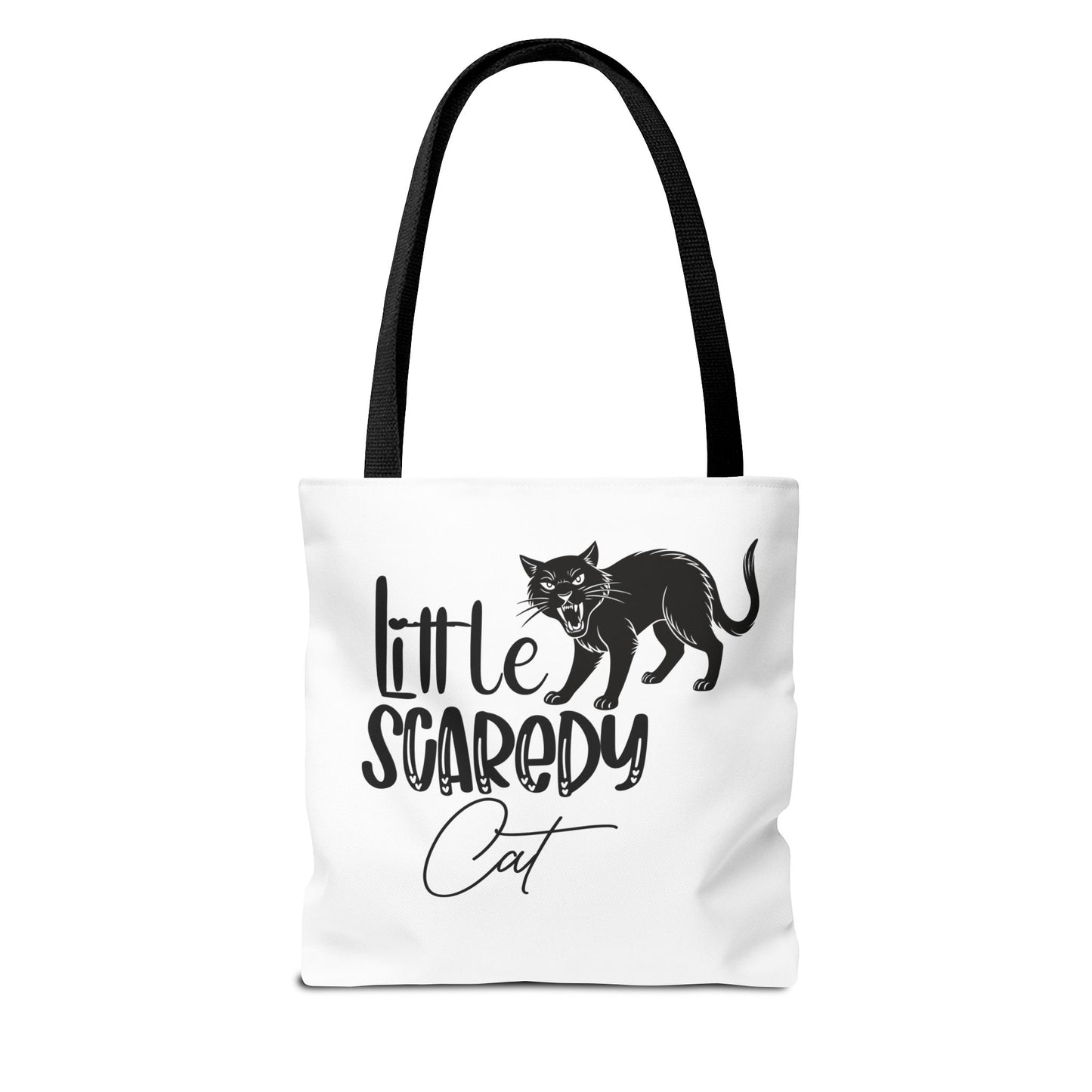 Scaredy Cat Tote Bag - Purrfect for Cat Lovers, Cute Gift for Halloween, Daily Use, Eco-Friendly, Pet Accessory, Funny Cat Humor