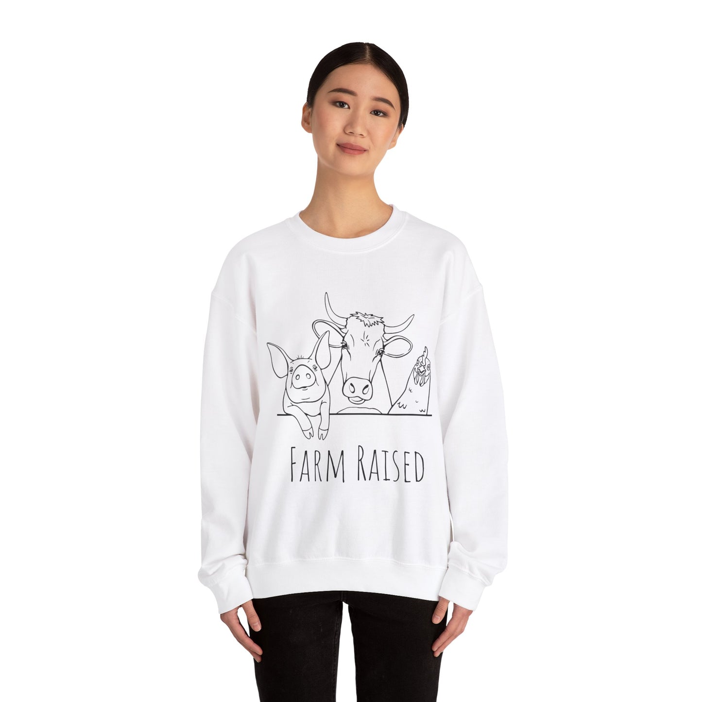 Farm Animals Unisex Heavy Blend™ Crewneck Sweatshirt