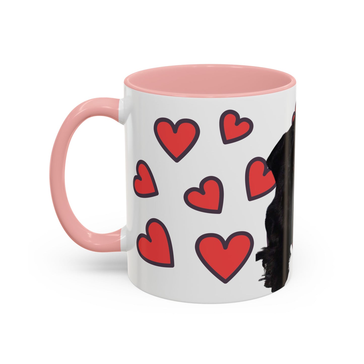 Cute Dog Lover's Accent Coffee Mug - Perfect Gift for Pet Owners, Valentine's Day, Birthdays, Dog Enthusiasts, Home & Office