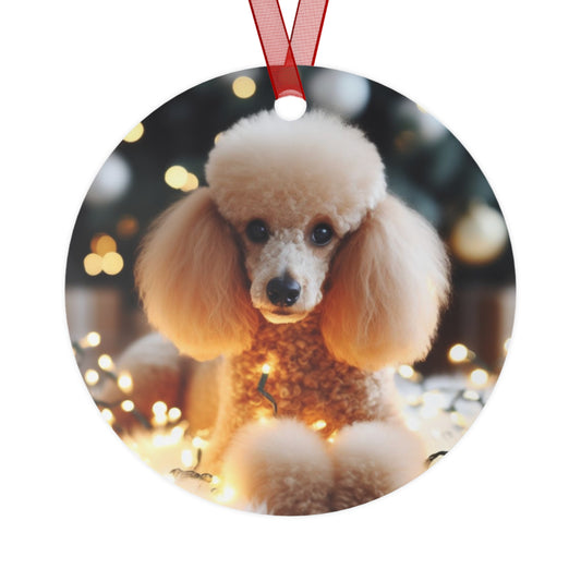 Poodle Metal Ornaments
