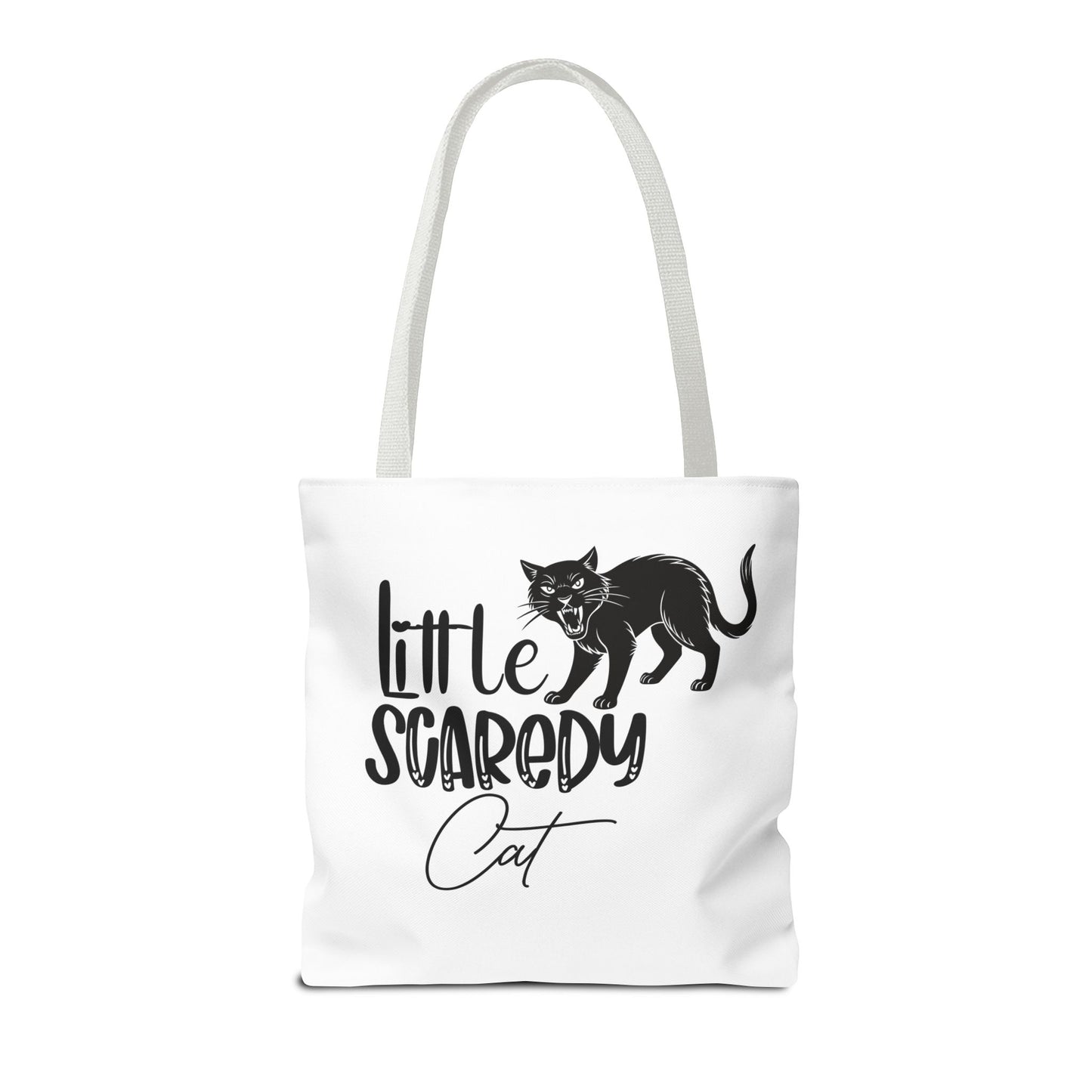 Scaredy Cat Tote Bag - Purrfect for Cat Lovers, Cute Gift for Halloween, Daily Use, Eco-Friendly, Pet Accessory, Funny Cat Humor
