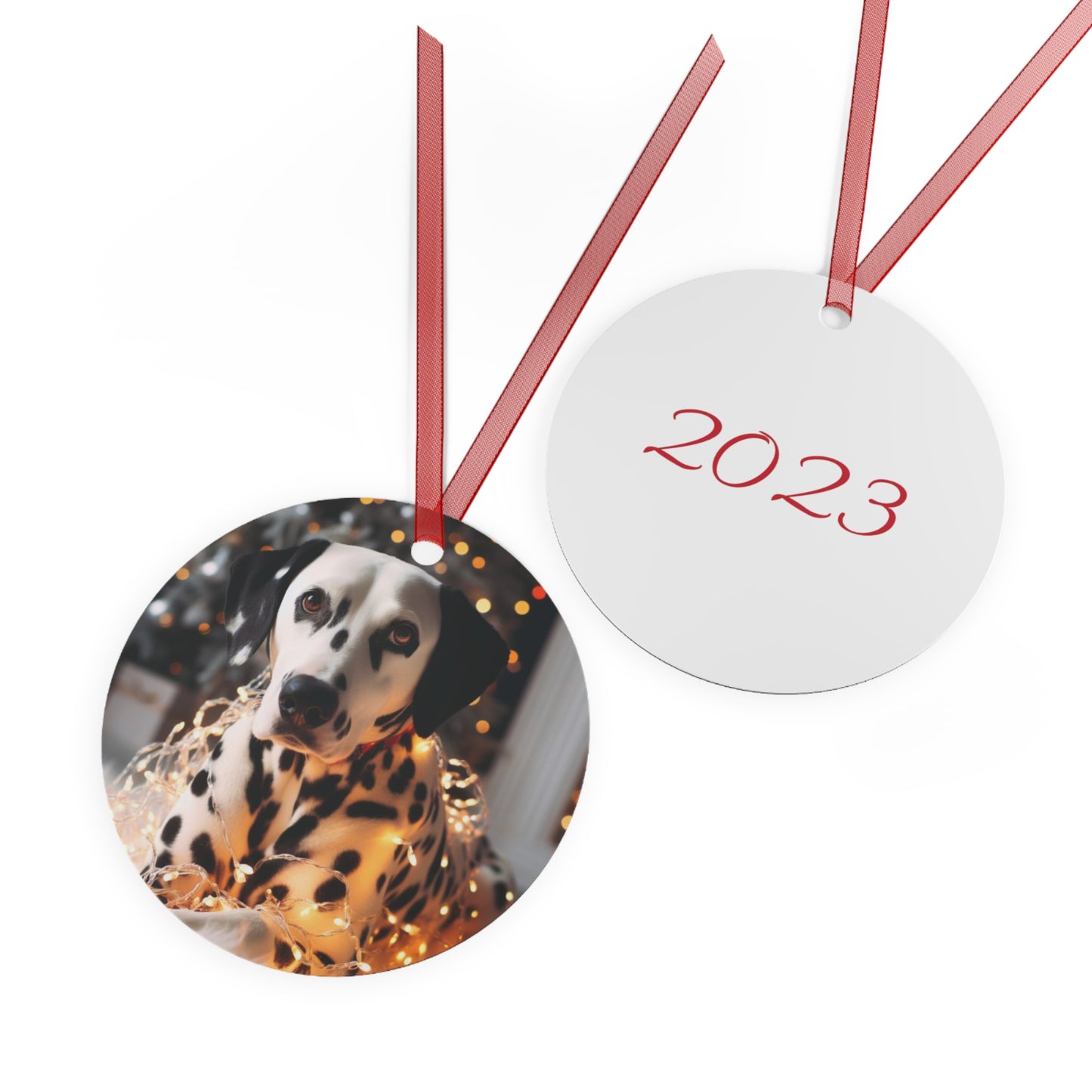 Dalmatian #2 Metal Ornaments