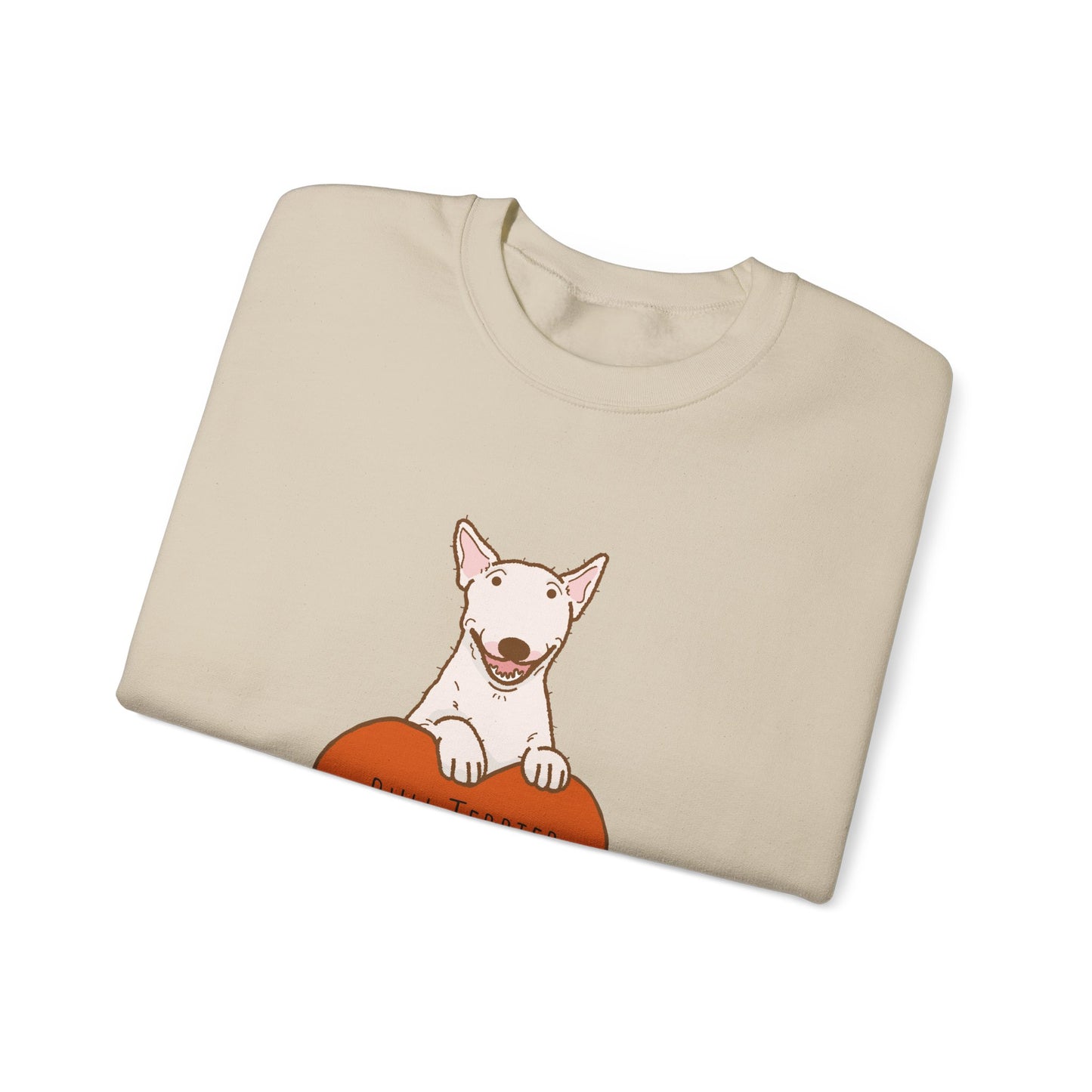 Bull Terrier Heart Unisex Heavy Blend™ Crewneck Sweatshirt