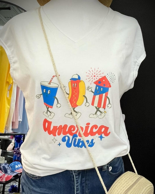 America Vibes Vintage Style Character Shirt