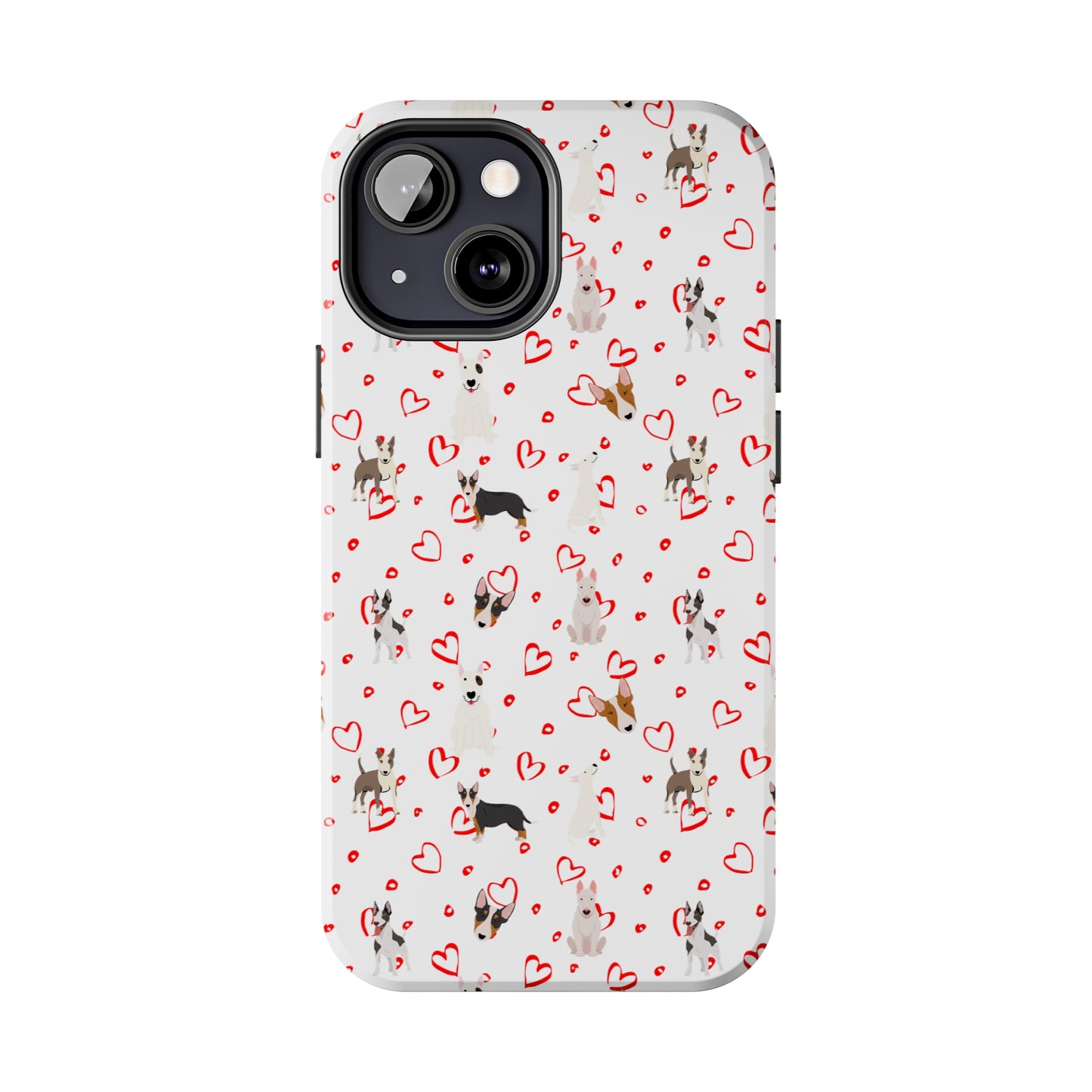 Bull Terrier Hearts Tough Phone Cases