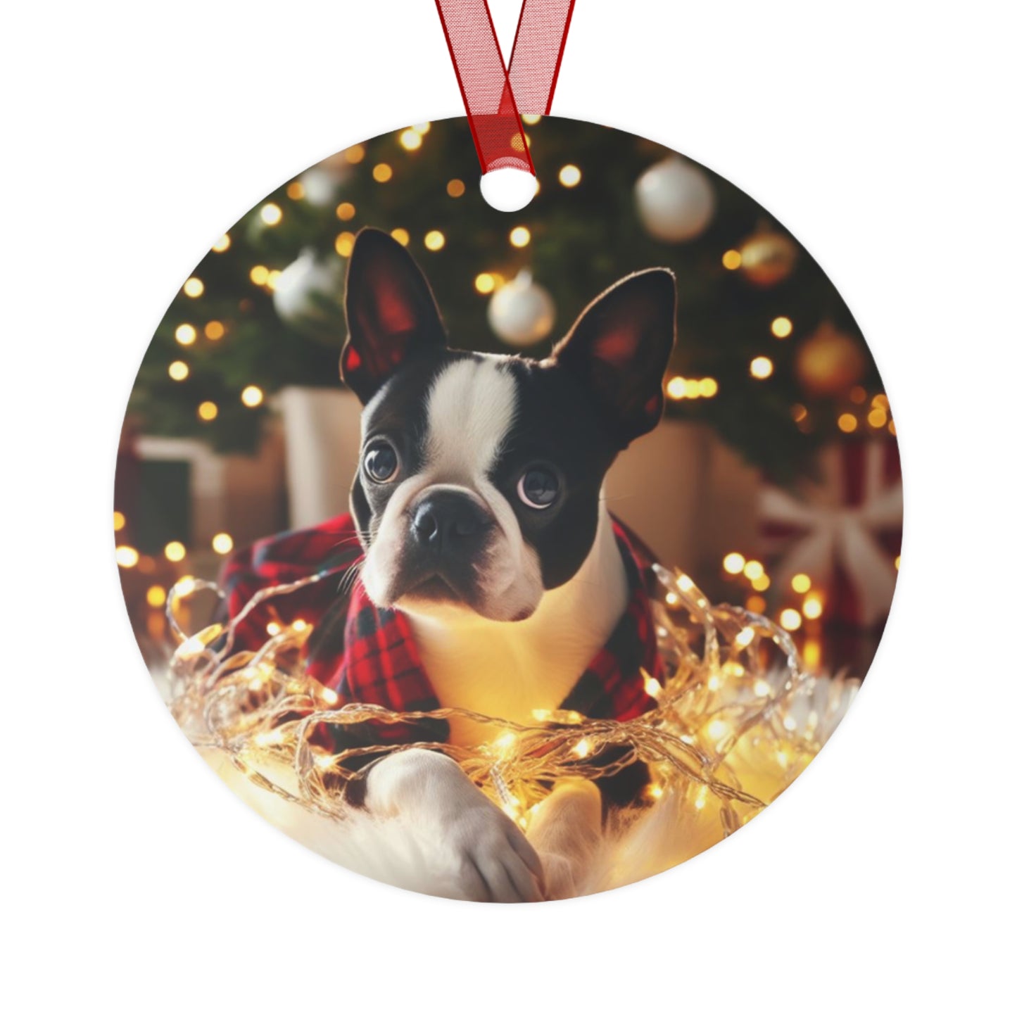 Boston Terrier #2 Metal Ornaments