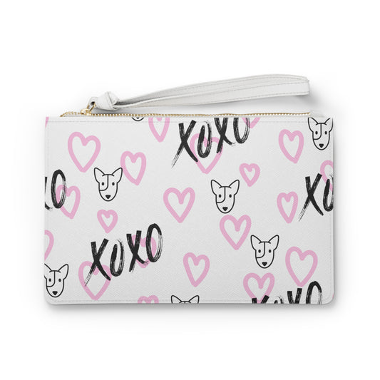 Bull Terrier XOXO Clutch Bag