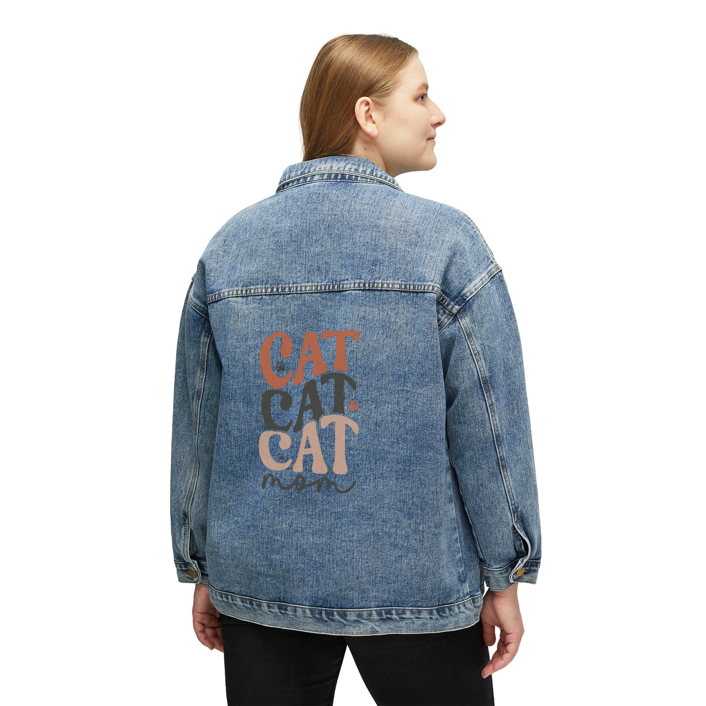 Cat Mom Women's Denim Jacket