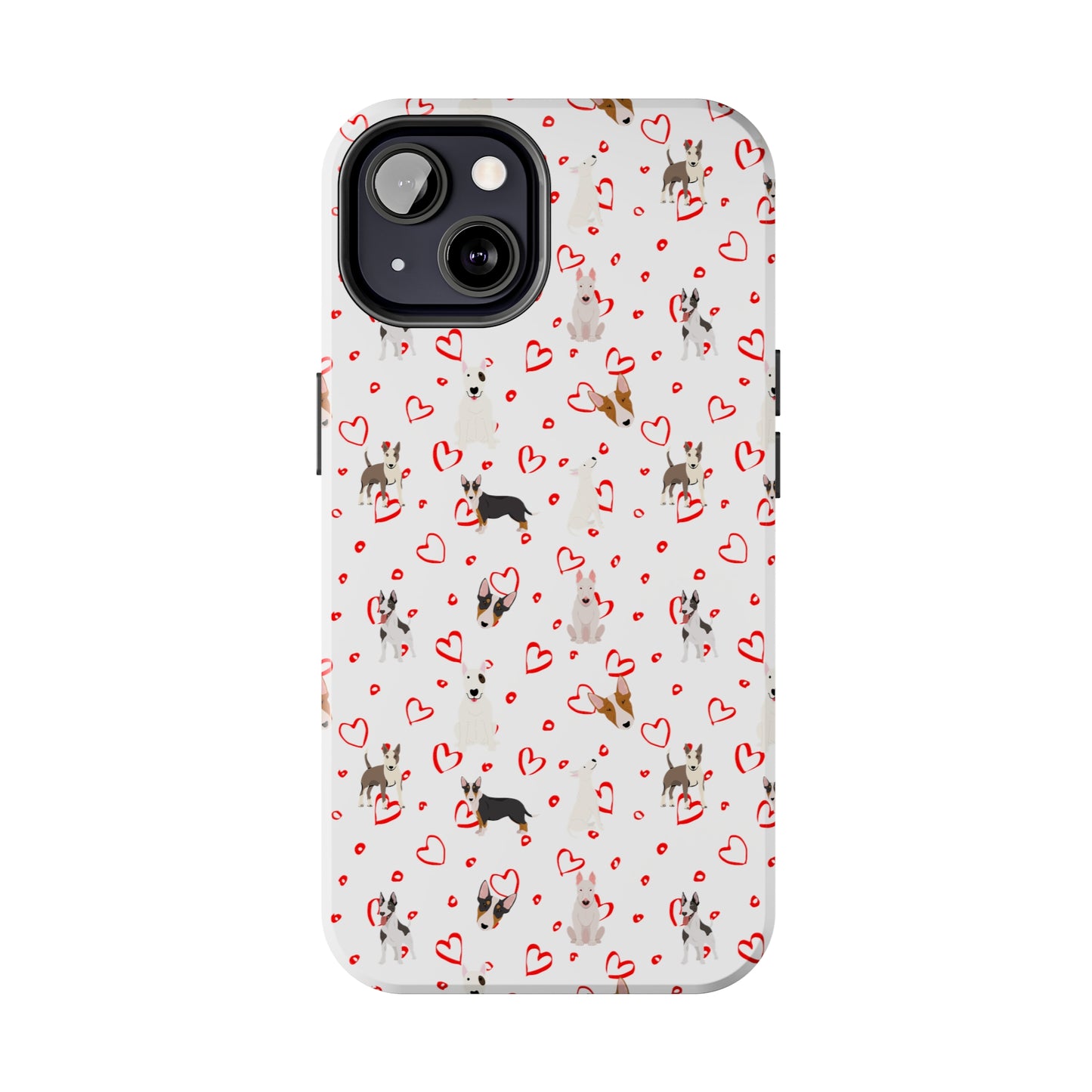 Bull Terrier Hearts Tough Phone Cases