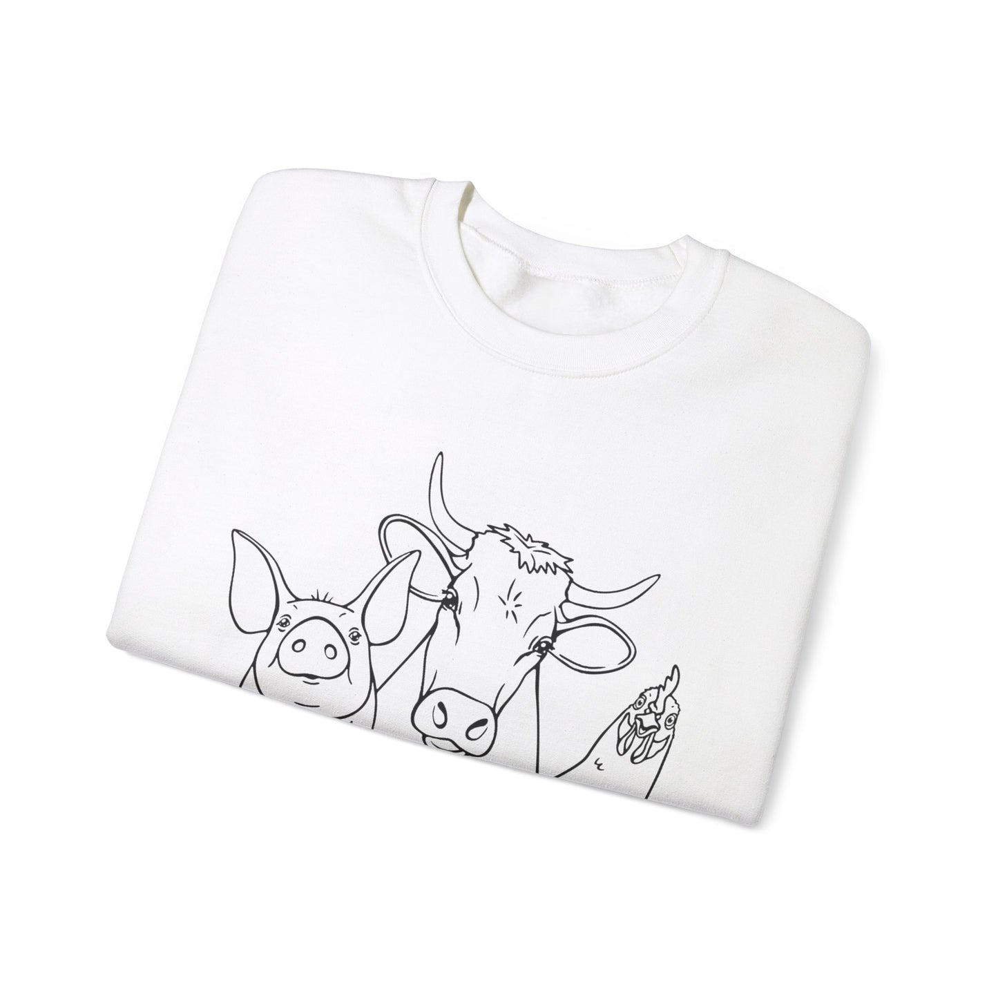 Farm Animals Unisex Heavy Blend™ Crewneck Sweatshirt