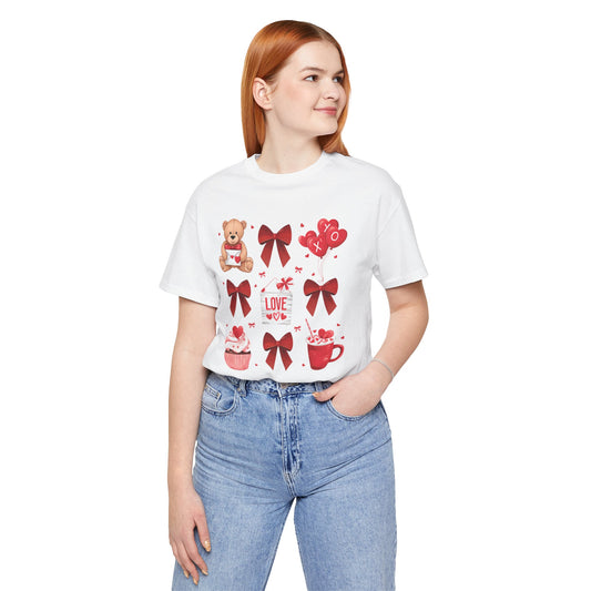 Valentine's Croquette Unisex Jersey Short Sleeve Tee