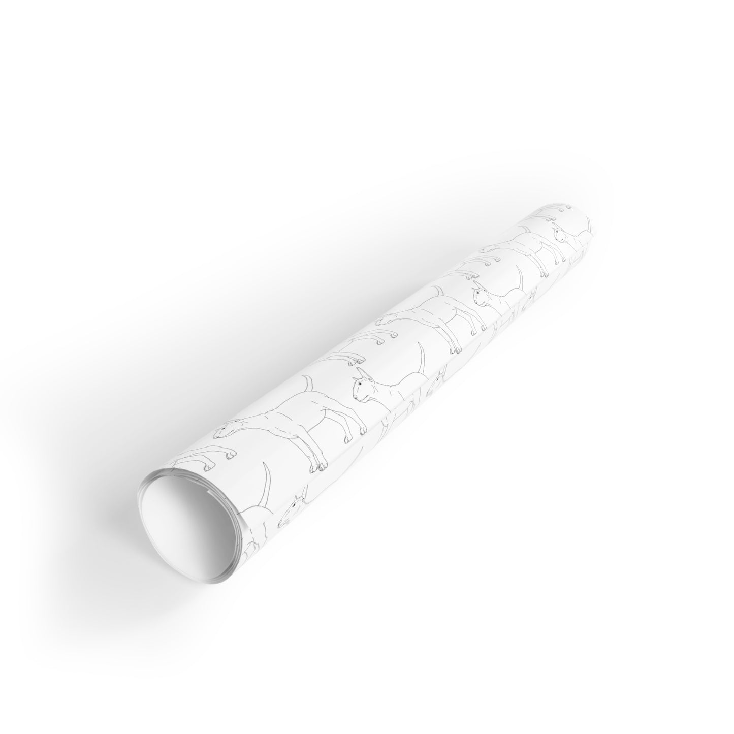 Bull Terrier Gift Wrapping Paper Rolls, 1pc