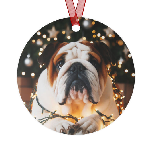 English Bulldog #2 Metal Ornaments