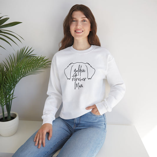 Golden Retriever Outline Unisex Heavy Blend™ Crewneck Sweatshirt