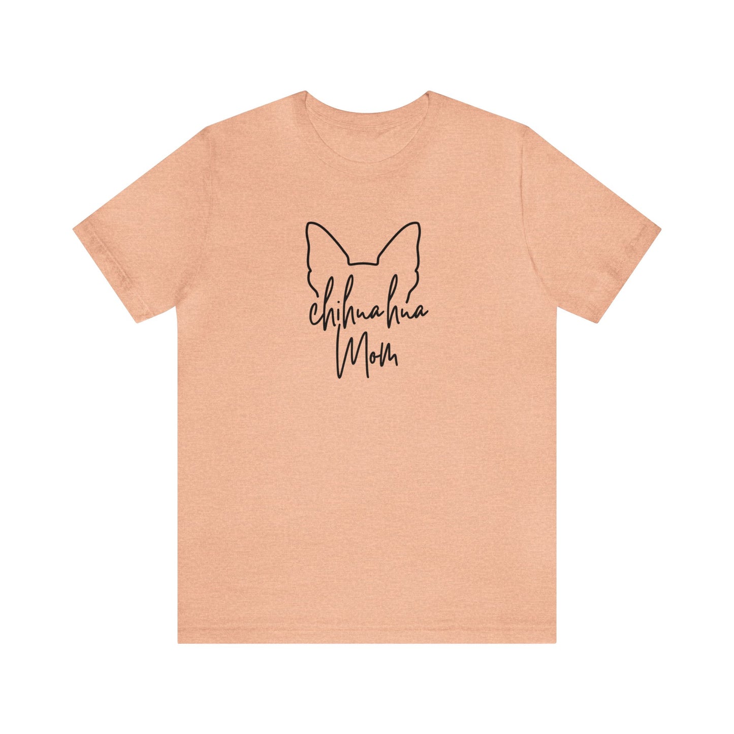 Chihuahua Mom Outline Unisex Jersey Short Sleeve Tee