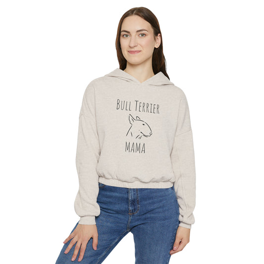 Women's Bull Terrier Cinched Bottom Hoodie