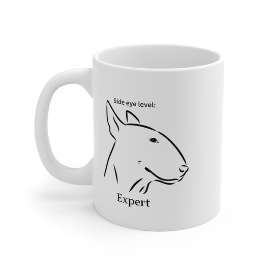 Side Eye Bull Terrier Mug 11oz