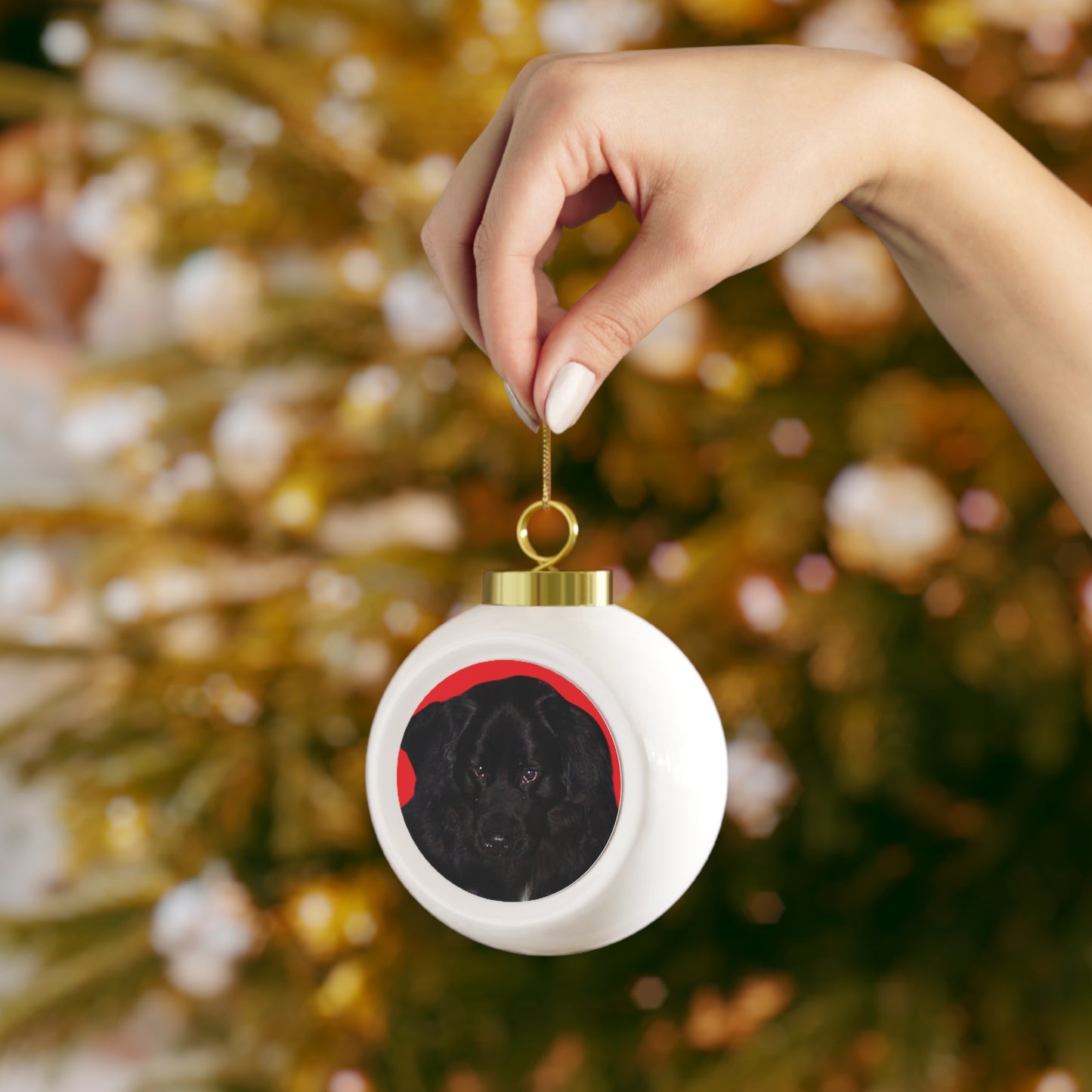 Personalized Christmas Ball Ornament, Holiday Decor, Pet Lover Gift, Custom Keepsake, Unique Tree Decoration, Festive Ornament