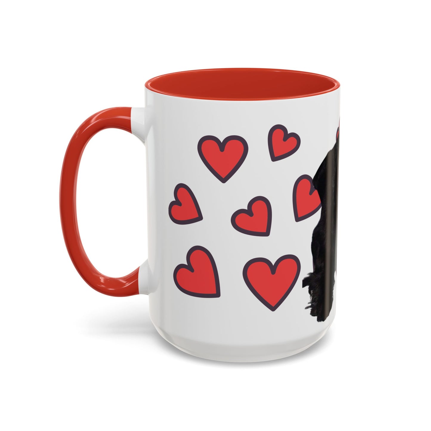 Cute Dog Lover's Accent Coffee Mug - Perfect Gift for Pet Owners, Valentine's Day, Birthdays, Dog Enthusiasts, Home & Office