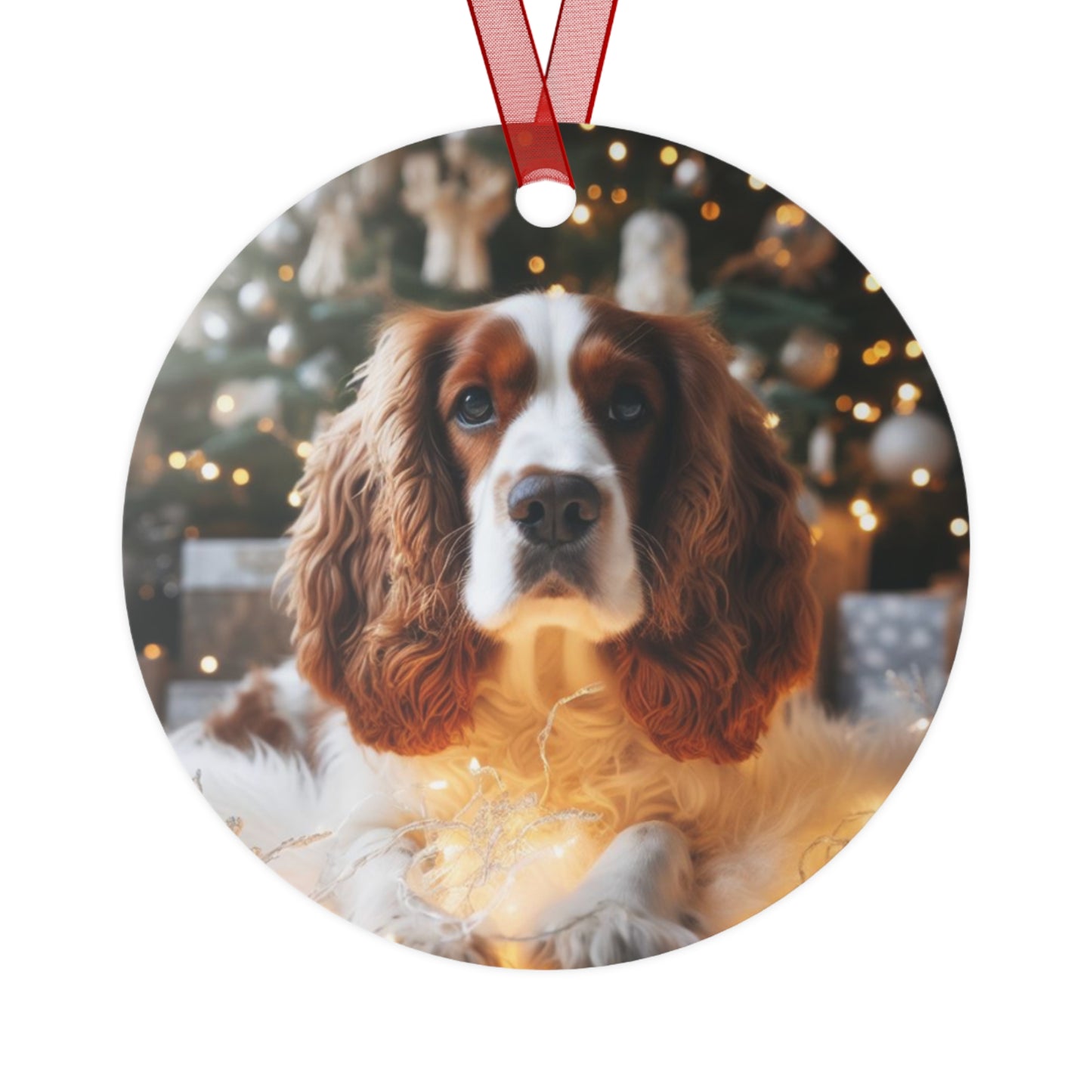 English Spaniel #2 Metal Ornaments