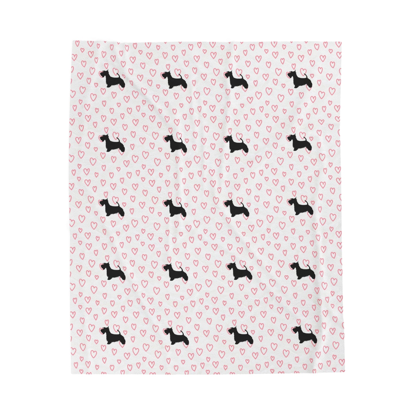 Scottish Terrier Velveteen Plush Blanket